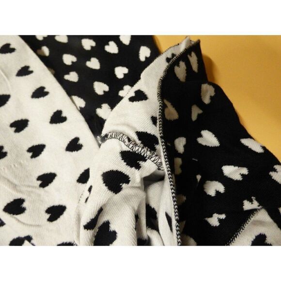 Unbranded Junior’s Half Circle Hight-waisted, Knit Mini Skirt, OS, White/Black - Picture 6 of 7